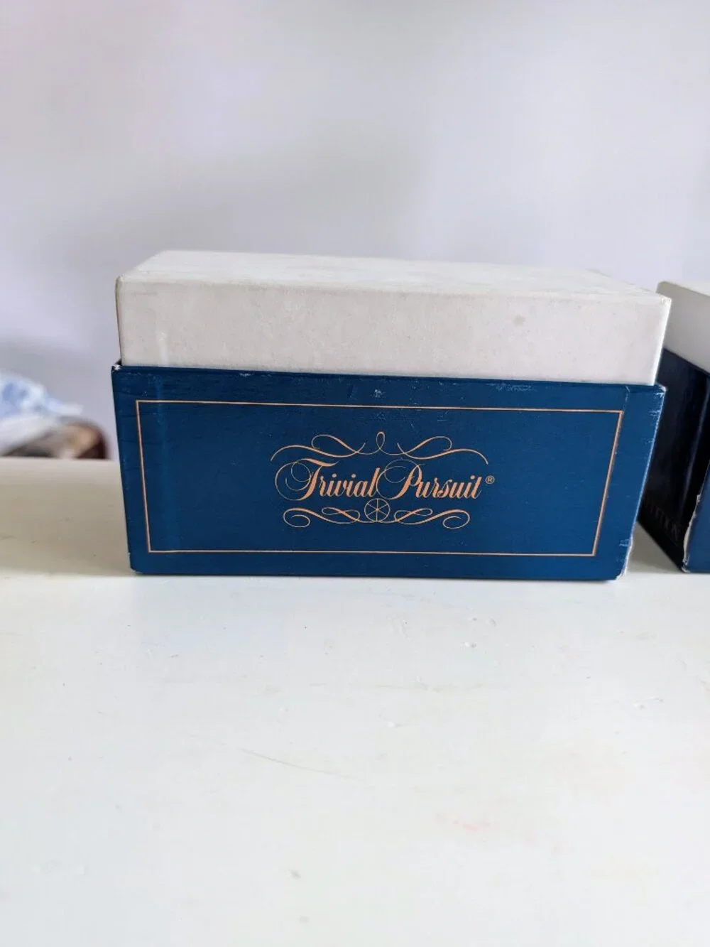 VTG Lot of 2 1981 Trivial Pursuit Genus Edition Replacement Card Sets Blue Box